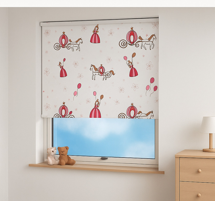 Fairy tail princess kids roller blind - TenStickers