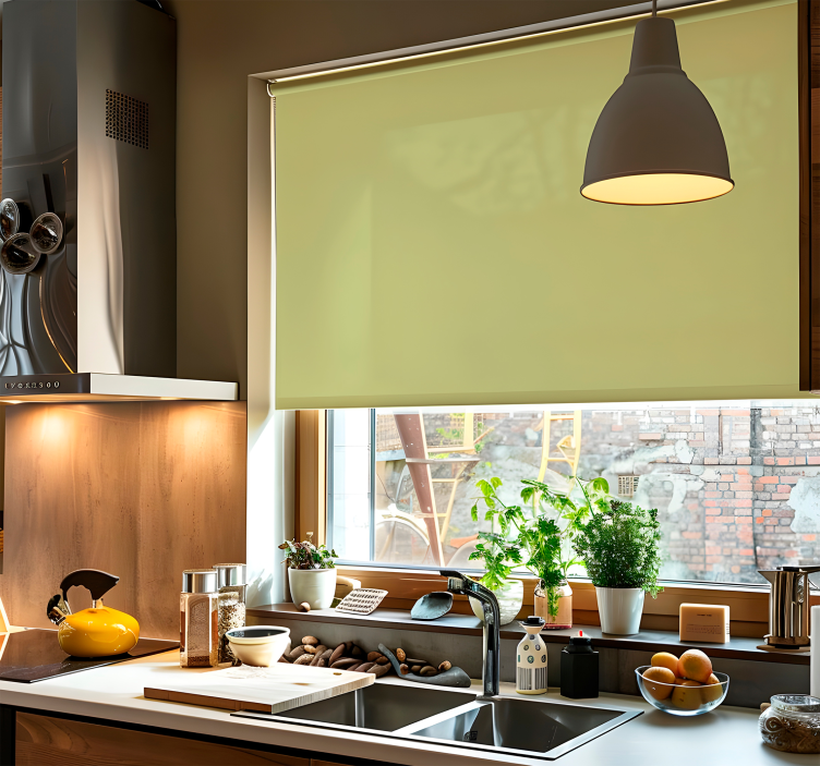 flat olive shades Green blind - TenStickers