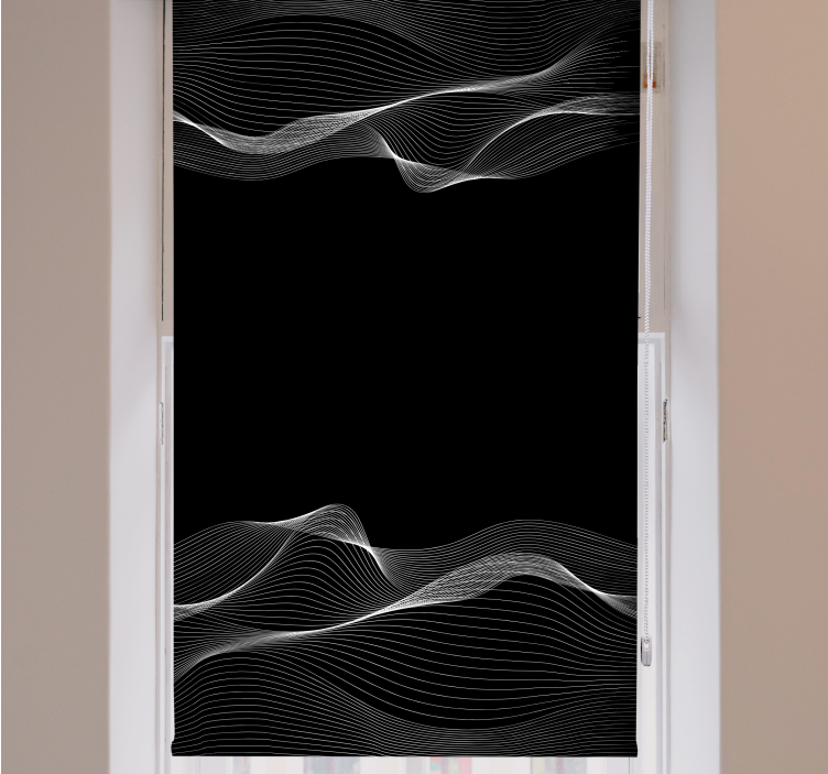 Flowing Line Patterns textured roller blind - TenStickers