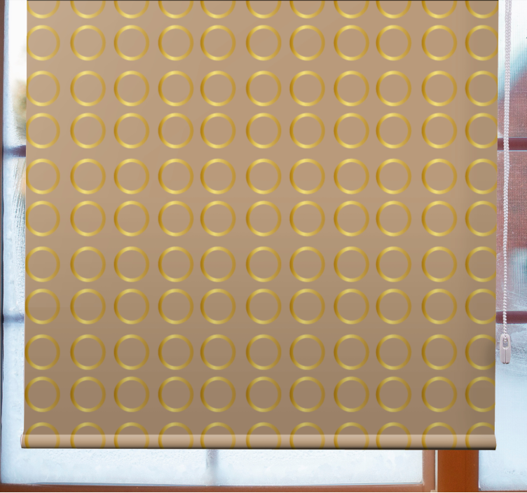Geometric Circle Theme textured roller blind - TenStickers