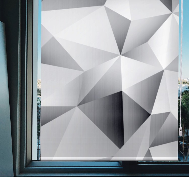 Geometric Formations textured roller blind - TenStickers