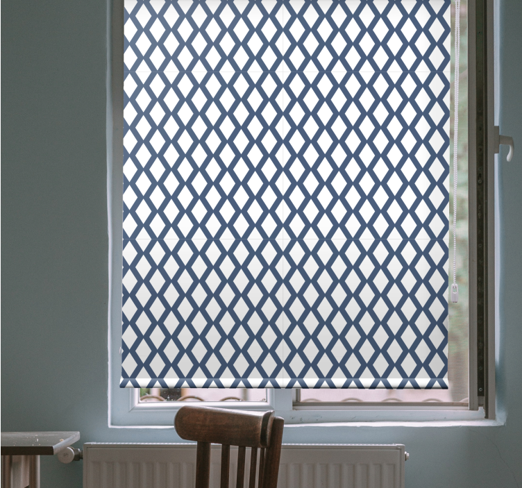 Geometric Lattice Pattern textured roller blind - TenStickers