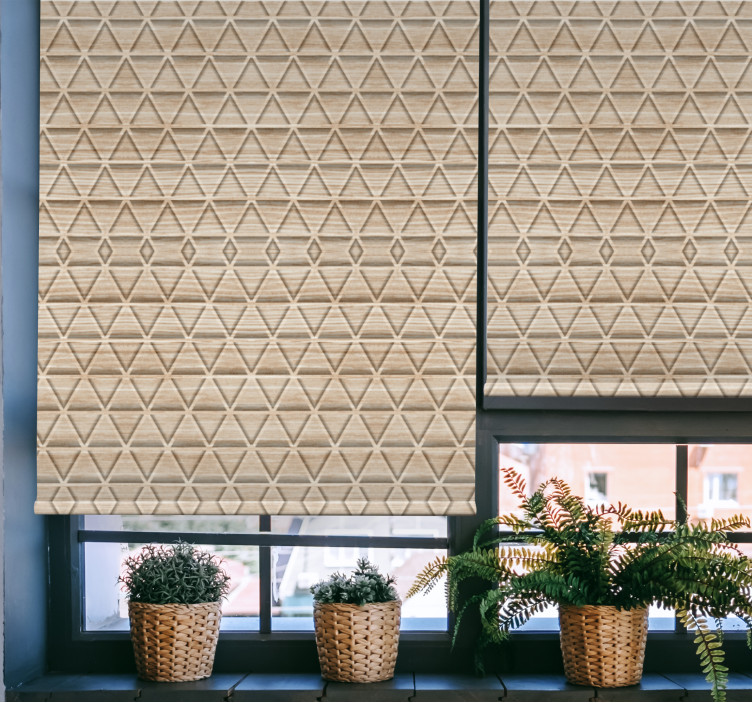 Geometric Natural Pattern textured roller blind - TenStickers