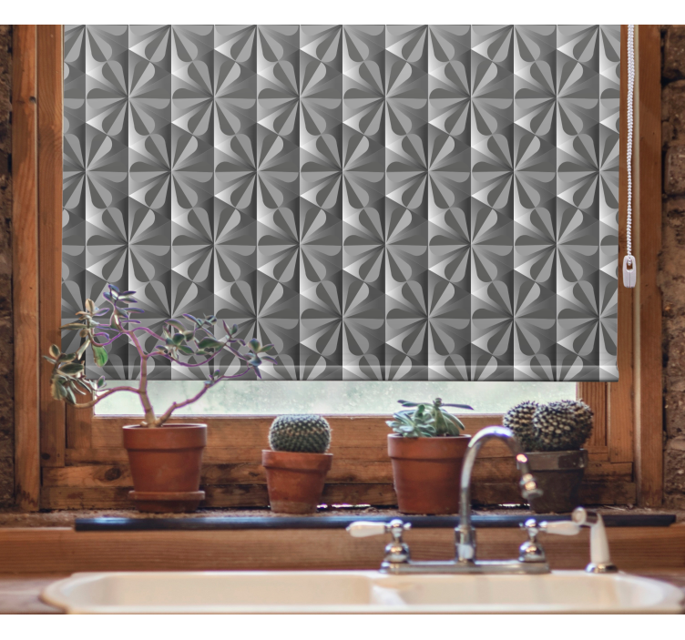 Geometric Pattern Design textured roller blind - TenStickers