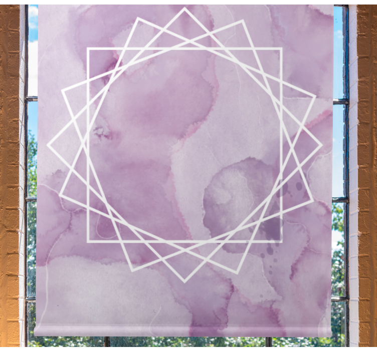 Aquarella elegant star textured roller blind - TenStickers