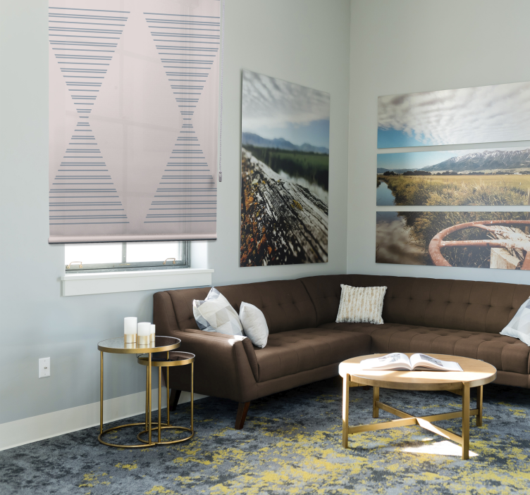 Elegant striped pattern modern roller blind - TenStickers