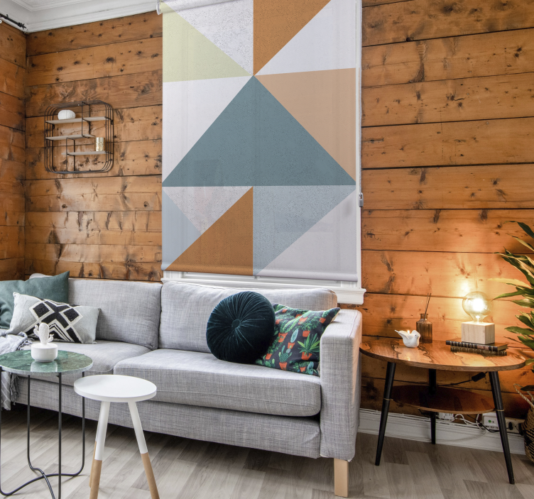 Geometric Triangle Pattern modern roller blind - TenStickers
