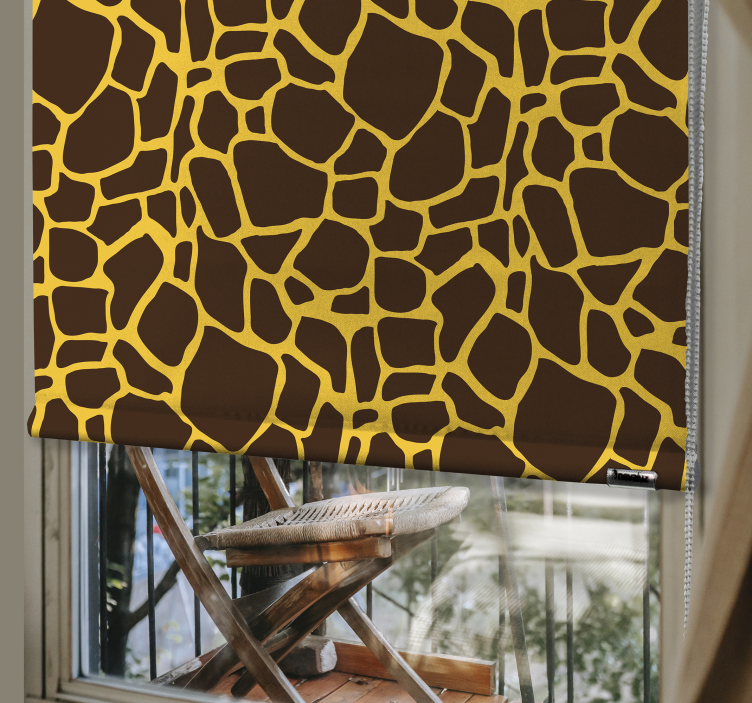Giraffe Pattern animals roller blind - TenStickers