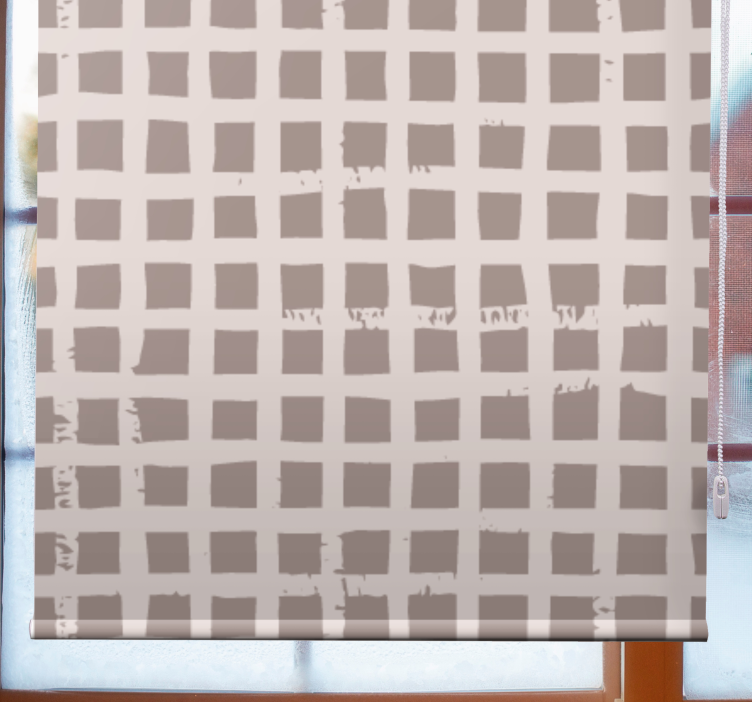 Grid Pattern Design textured roller blind - TenStickers