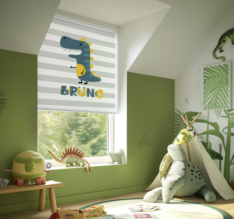 jurassic customizable Dinosaur blind - TenStickers
