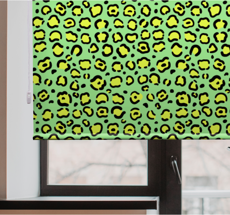 Leopard Dot Print animals roller blind - TenStickers