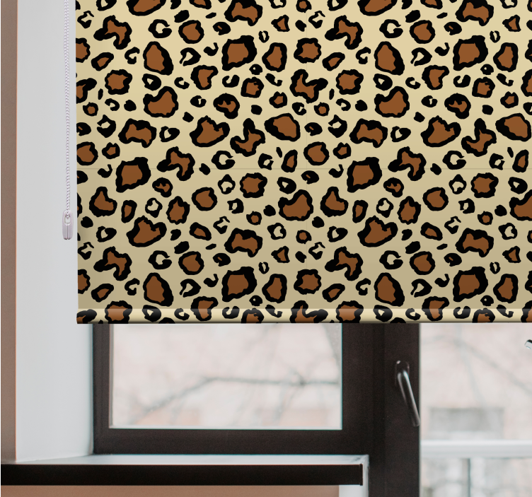 Leopard Spot Pattern animal roller blind - TenStickers