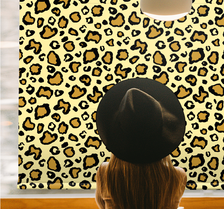 Leopard Spot Theme animals roller blind - TenStickers