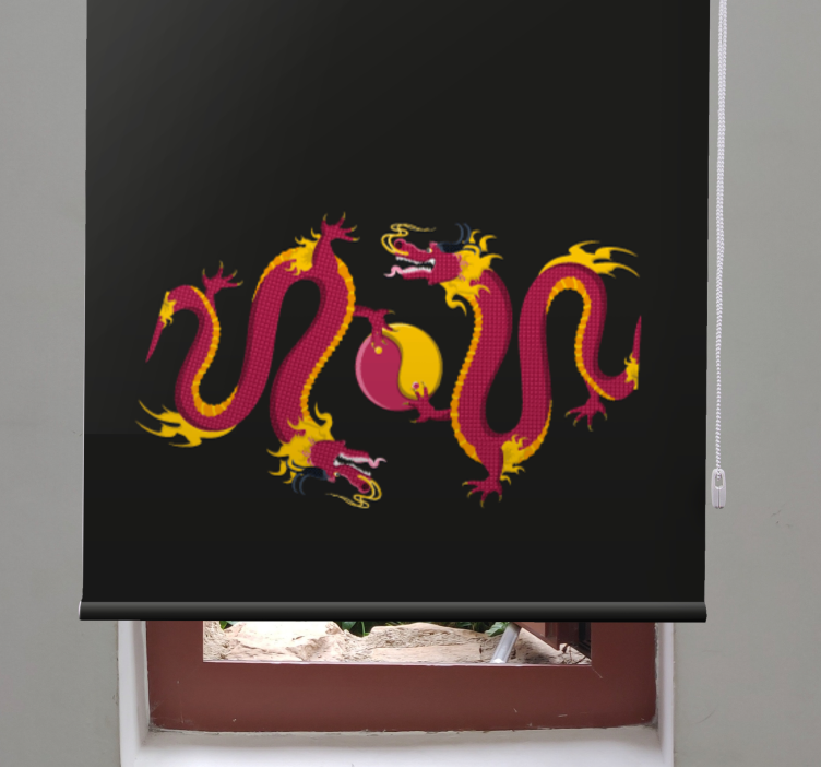 Majestic dragon design animals roller blind - TenStickers