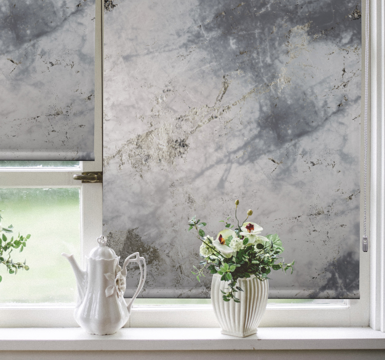 Marbled Elegance textured roller blind - TenStickers