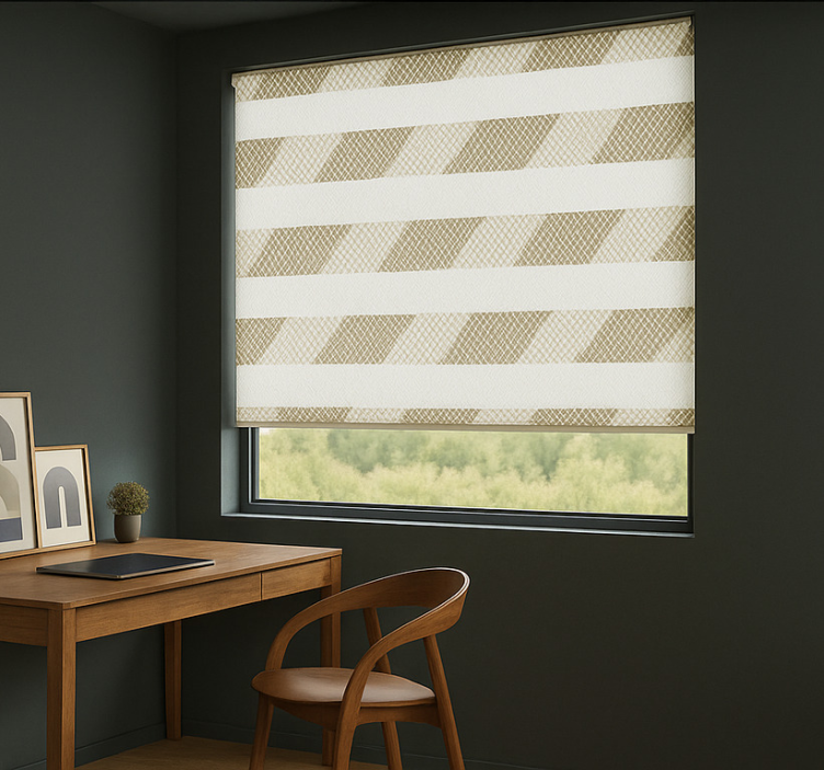 Office roller blind arrow sheer view - TenStickers