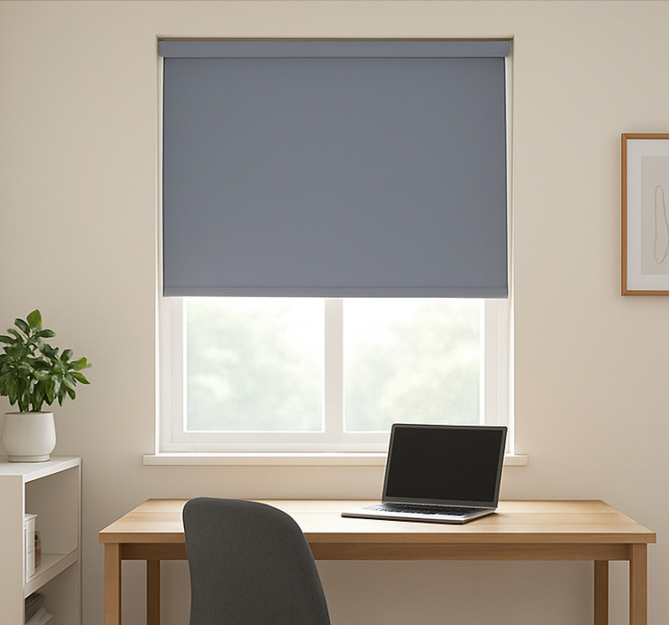 Office roller blind in standard grey - TenStickers
