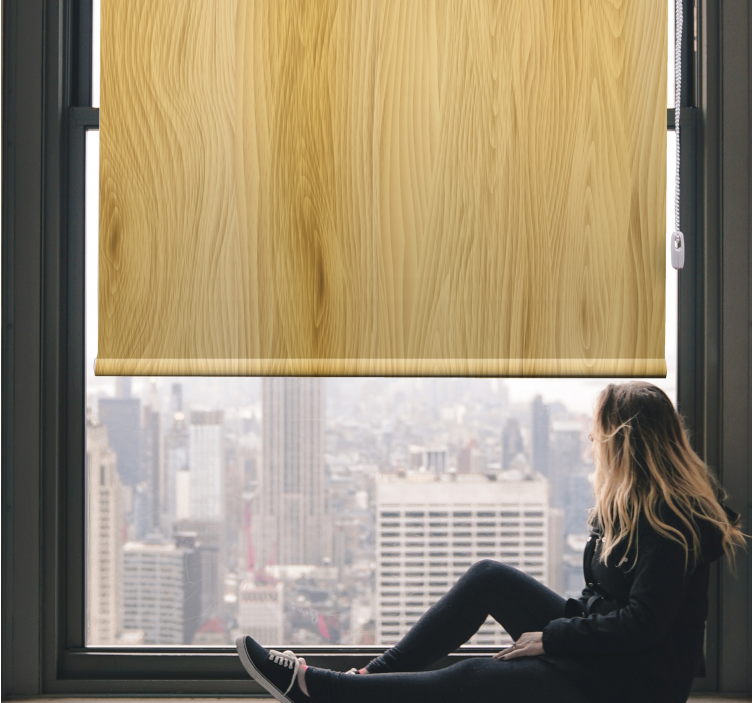 Organic Timber Grain textured roller blind - TenStickers
