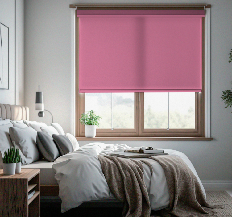 Dark pink Master bedroom blind - TenStickers