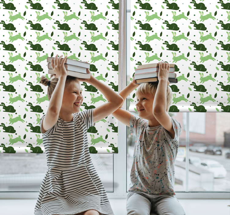 Playful Dinosaur Pattern animals roller blind - TenStickers
