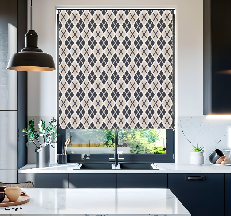 Rhombuses pattern Nordic blind - TenStickers