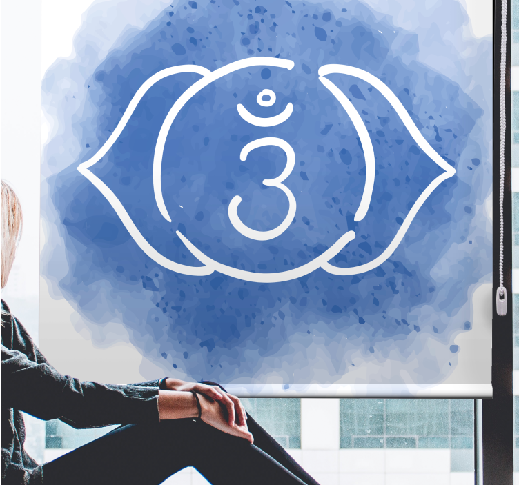 SACRED OM SYMBOL roller blind - TenStickers