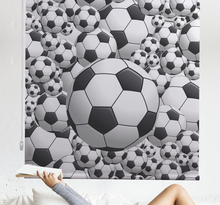 Scoring white football sports blind - TenStickers