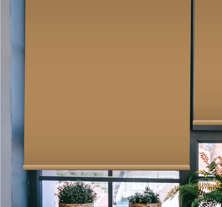 Simple beige colour opaque roller blind - TenStickers