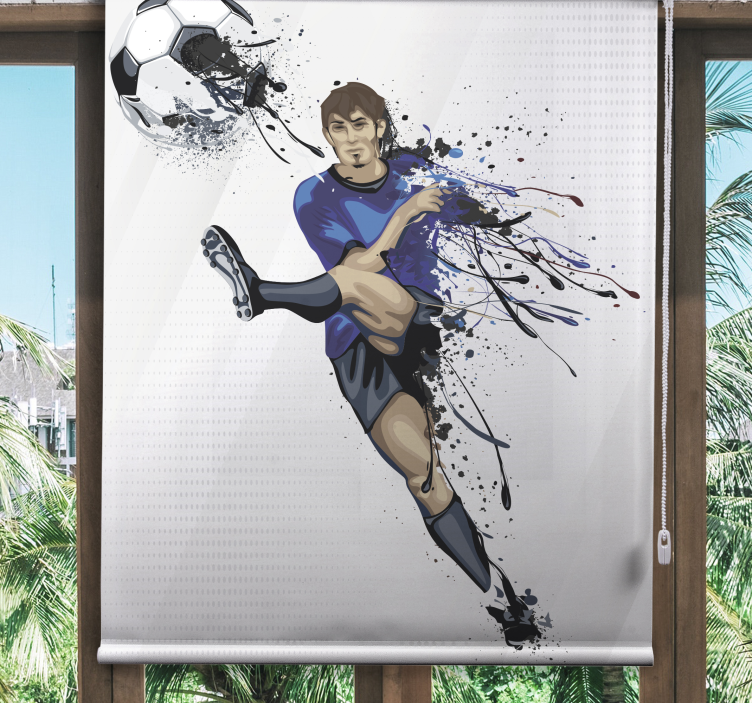 Action Kick roller blind sports - TenStickers