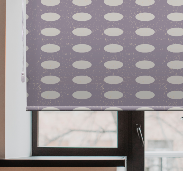 Soft Oval Patterns textured roller blind - TenStickers