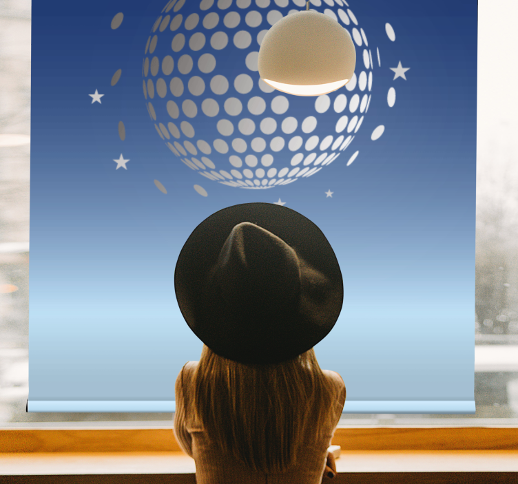 Abstract disco view original roller blind - TenStickers