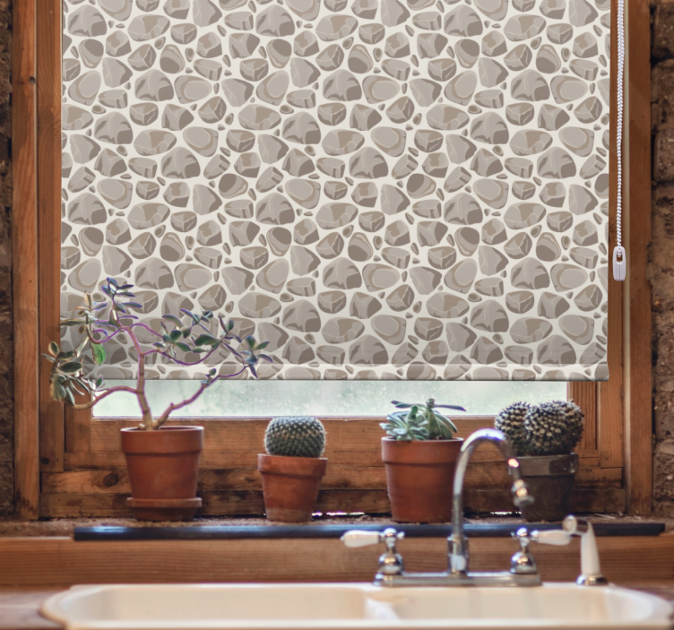 Stone Pebble Pattern textured roller blind - TenStickers