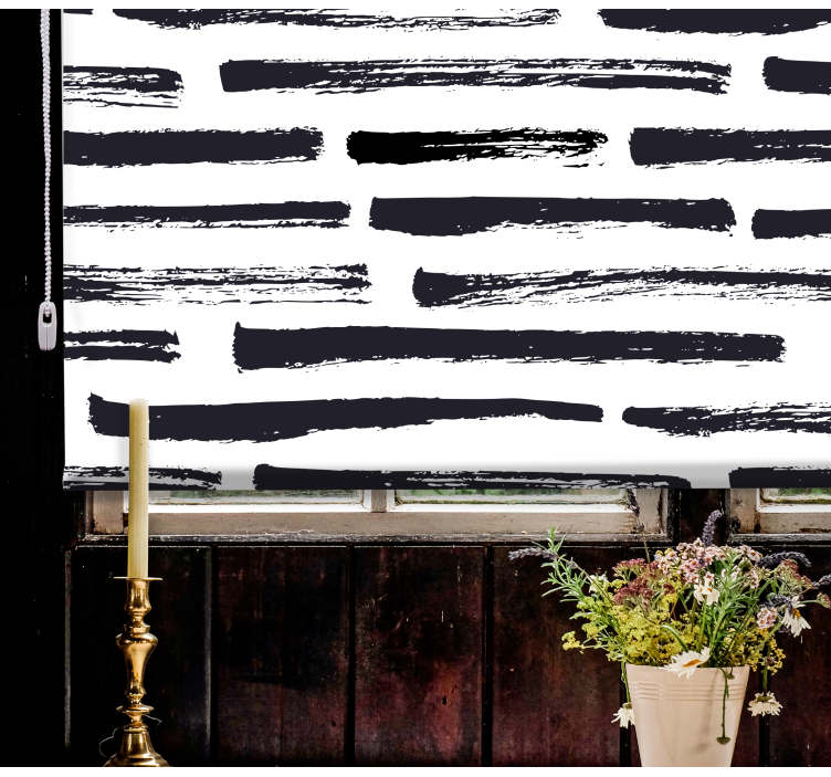 Stylised brush strokes textured roller blind - TenStickers