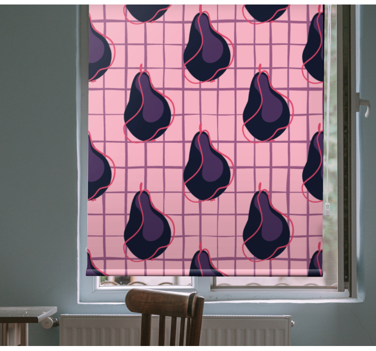 Stylized Pear Patterns roller blind fruits - TenStickers