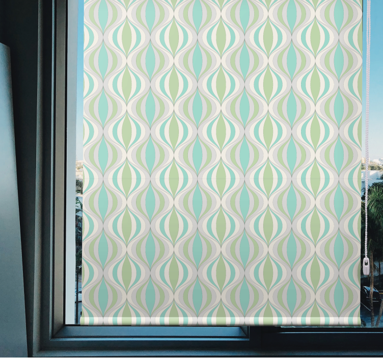 Undulating Wave Motif textured roller blind - TenStickers
