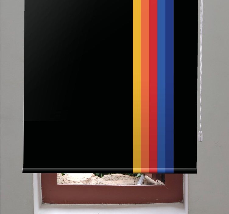 Vintage gaming stripes vintage roller blind - TenStickers