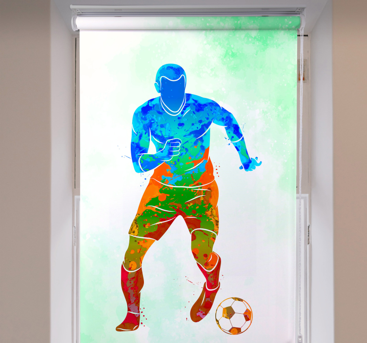 Watercolor player Football blind - TenStickers