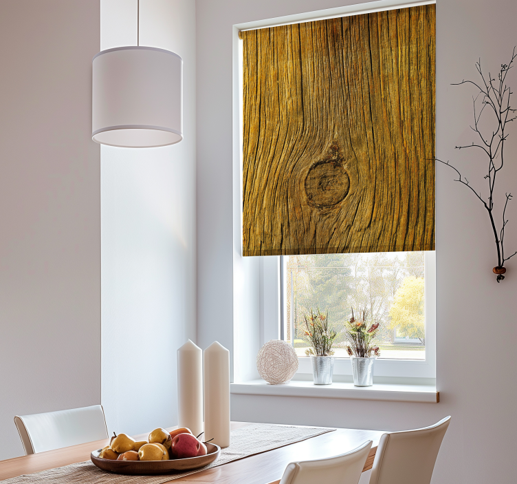 Wood Grain Detail textured roller blind - TenStickers
