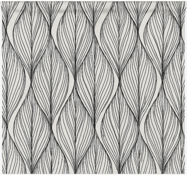 Geometric grey leaves kitchen roller blind - TenStickers
