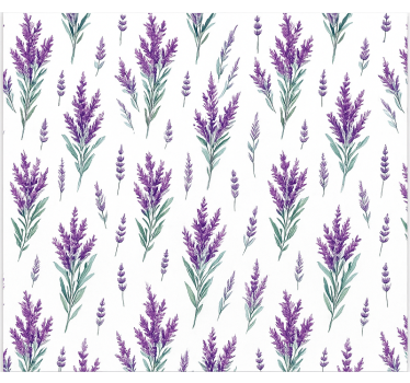 Watercolor lavander sprigs kitchen roller blind - TenStickers