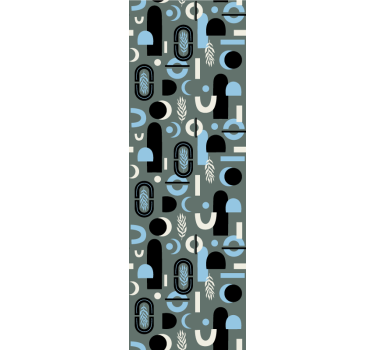 Modern roller blind geometric shapes collage - TenStickers