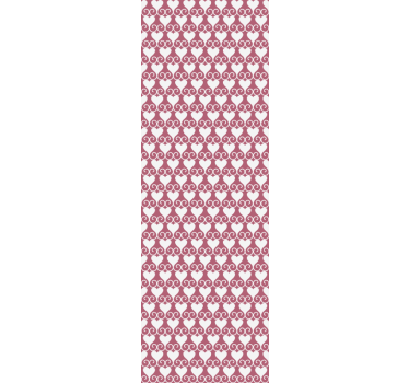Modern roller blind tangled hearts pattern decor - TenStickers