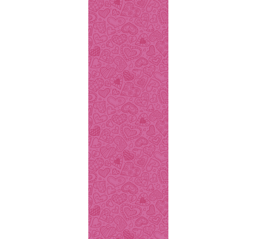 Modern roller blind with mixed hearts pattern - TenStickers