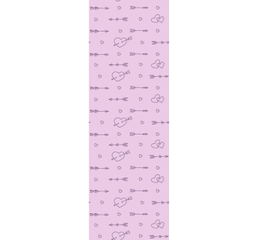Modern roller blind pattern-decor heart silhouettes - TenStickers
