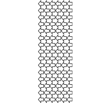 Modern roller blind geometric arrows pattern - TenStickers