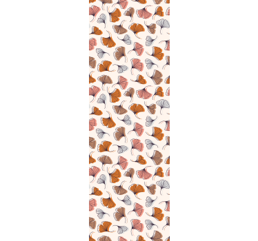 Modern roller blind ginkgo leaves hand drawn - TenStickers