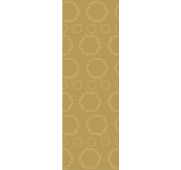 Modern roller blind gold hexagon design - TenStickers