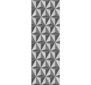 Modern roller blind in dark triangle tile design - TenStickers