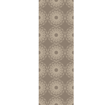 Modern roller blind in eclectic beige circles - TenStickers