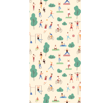 Modern roller blind for active lifestyles - TenStickers